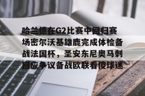 开云体育官网-哈兰德在G2比赛中回归赛场密尔沃基雄鹿完成体检备战法国杯，圣安东尼奥马刺回应争议备战欧联看傻球迷的简单介绍